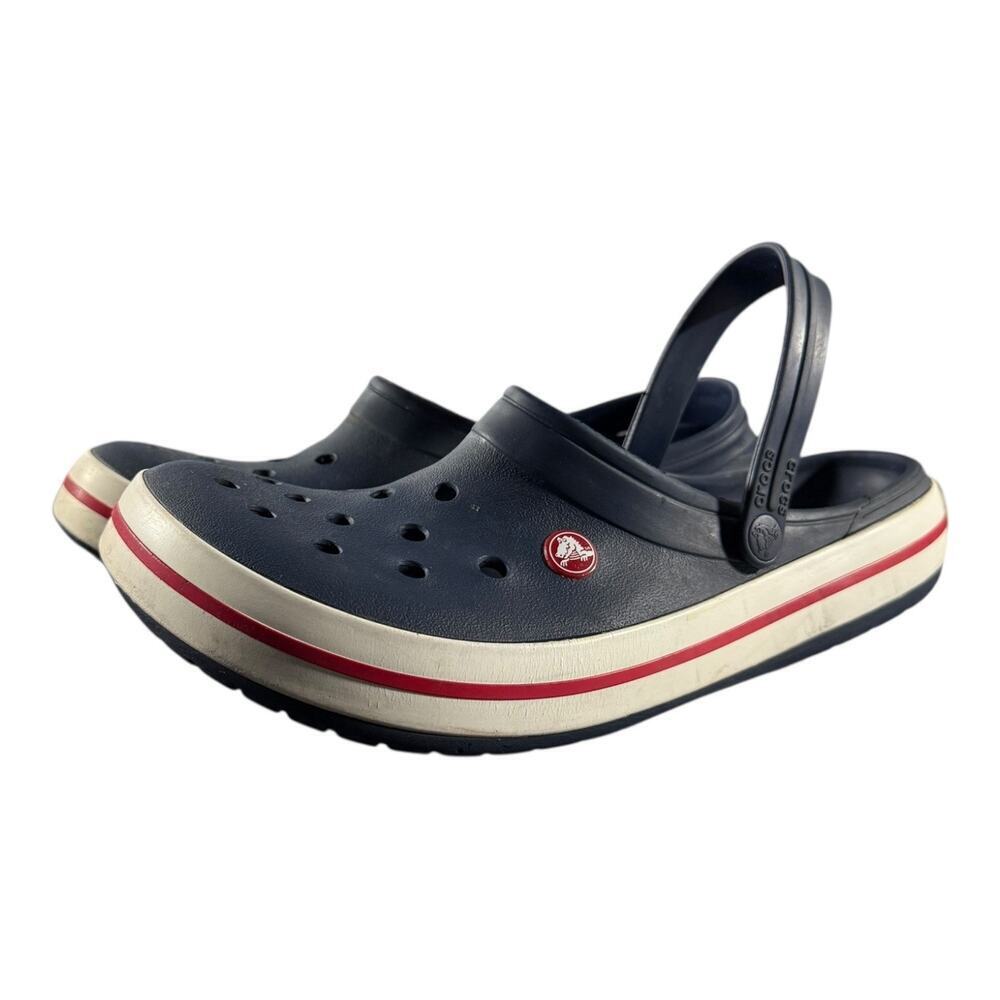 Crocs Unisex Adult Crocband Clog, Navy, 11 Mens / 13 Womens